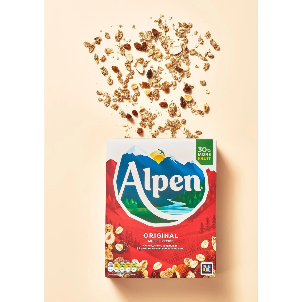 Alpen Original Muesli front of pack — UK-sourced, shipped Worldwide