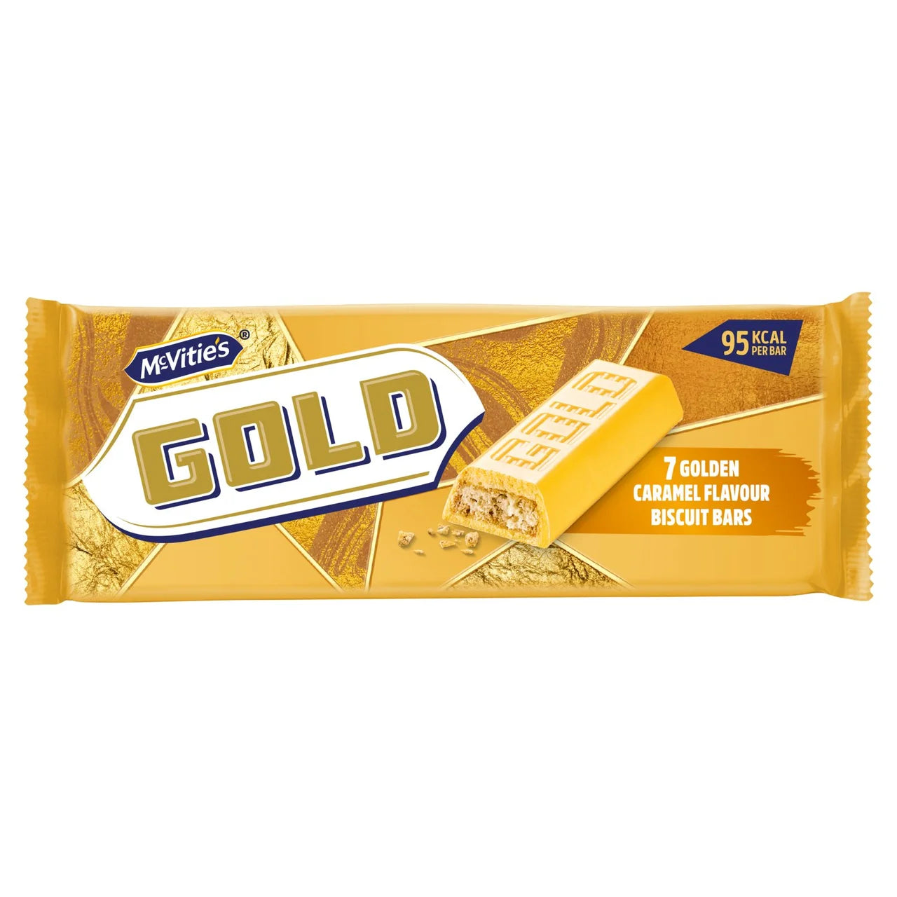 McVitie’s Gold Caramel Flavour Biscuit Bars Multipack front of pack — UK-sourced, shipped Worldwide