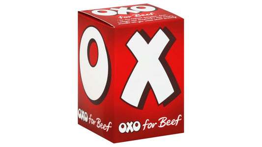 Oxo 12 Beef Stock Cubes front of pack — UK-sourced, shipping Worldwide