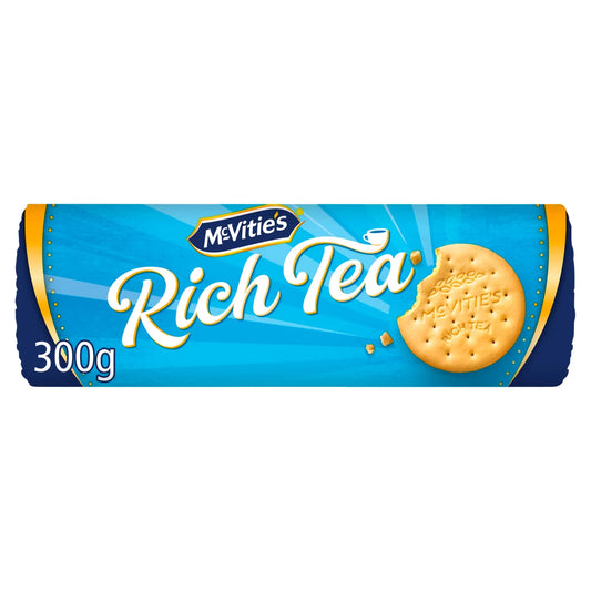McVitie’s Rich Tea Biscuits front of pack — UK-sourced, shipped Worldwide