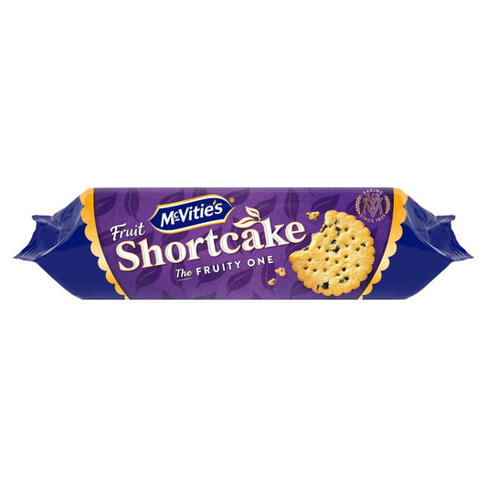 McVitie’s Fruit Shortcake Biscuits front of pack — UK-sourced, shipped Worldwide